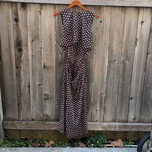 Flynn Skye Open Front Dress Brown Womens Size Medium